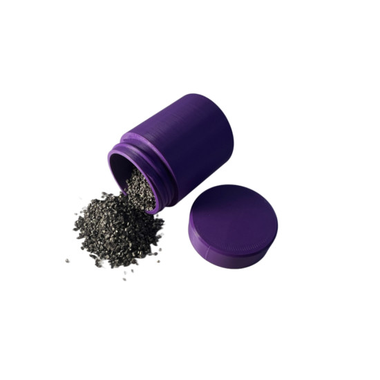 Pulbere de fier - Pilitură de fier, 1,2 mm într-o cutie de plastic / 100 gr