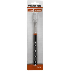 Mágneses csavarkiszedő ledes 190-800mm, 3,5kg