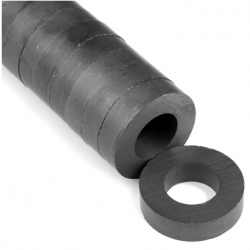 Gyűrű mágnes 36mm x 18mm x 8mm Stroncium-Ferrit Gyűrű mágnes 36mm x 18mm x 8mm Stroncium-Ferrit