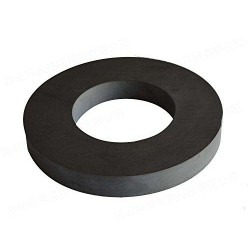 Gyűrű mágnes 50mm x 22mm x 15mm  Stroncium-Ferrit Gyűrű mágnes 50mm x 22mm x 15mm  Stroncium-Ferrit