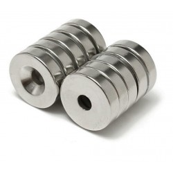 Neodímium gyűrű mágnes süllyesztett 10mm x 4,5mm x 5mm, N48,  Neodímium gyűrű mágnes süllyesztett 10mm x 4,5mm x 5mm, N48,