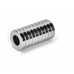 Neodímium gyűrű mágnes,  10mm x 7mm x 3mm, N35 - kifutó termék Neodímium gyűrű mágnes,  10mm x 7mm x 3mm, N35 - kifutó termék