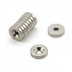 Neodímium gyűrű mágnes süllyesztett 12mm x 4,1mm x 5mm, N48 Neodímium gyűrű mágnes süllyesztett 12mm x 4,1mm x 5mm, N48