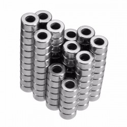 Neodímium gyűrű mágnes,  12mm x 7,5mm x 8mm, N35 Neodímium gyűrű mágnes,  12mm x 7,5mm x 8mm, N35
