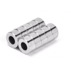 Neodímium gyűrű mágnes,  12mm x 7,3mm x 10mm, N48 Neodímium gyűrű mágnes,  12mm x 7,3mm x 10mm, N48
