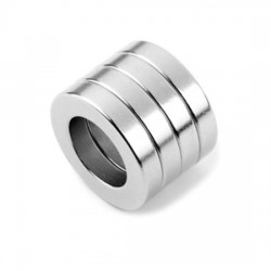 Neodímium gyűrű mágnes,  12mm x 8mm x 3mm, N35 - kifutó termék Neodímium gyűrű mágnes,  12mm x 8mm x 3mm, N35 - kifutó termék
