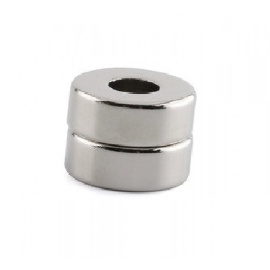 Neodímium gyűrű mágnes,  15mm x 6mm x 6mm, N35