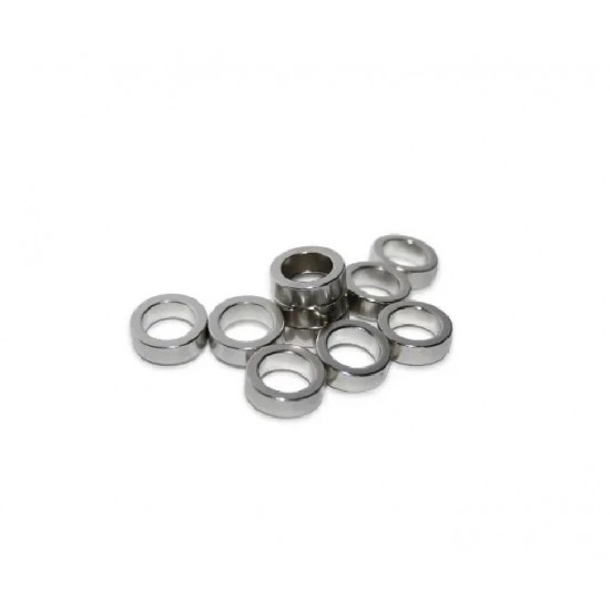 Neodímium gyűrű mágnes,  16mm x 12mm x 8mm, N35, diametrikus