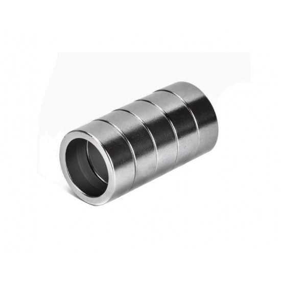 Neodímium gyűrű mágnes,  18mm x 14mm x 8mm, N35
