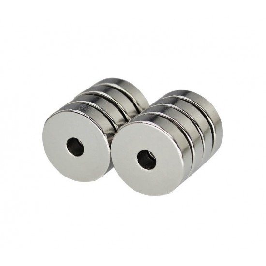 Neodímium gyűrű mágnes,  20mm x 6,5mm x 3mm, N35