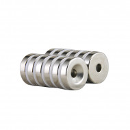 Neodímium gyűrű mágnes süllyesztett    D24mm x d4,5mm x 5mm, N48 Neodímium gyűrű mágnes süllyesztett    D24mm x d4,5mm x 5mm, N48