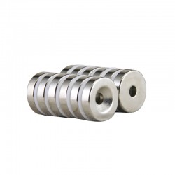 Neodímium gyűrű mágnes süllyesztett    D24mm x d4,5mm x 5mm, N48 Neodímium gyűrű mágnes süllyesztett    D24mm x d4,5mm x 5mm, N48