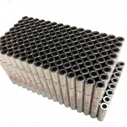 Neodímium gyűrű mágnes,  4mm x 2mm x 8mm, N48 diametrikus Neodímium gyűrű mágnes,  4mm x 2mm x 8mm, N48 diametrikus