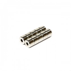 Neodímium gyűrű mágnes,  6mm x 2mm x 5mm, N35 -  kifutó termék Neodímium gyűrű mágnes,  6mm x 2mm x 5mm, N35 -  kifutó termék