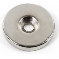 Neodymium ring with countersunk hole