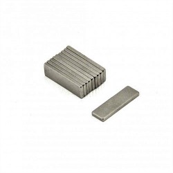 Neodímium hasáb mágnes,  25mm x 5mm x 1mm, N35 Neodímium hasáb mágnes,  25mm x 5mm x 1mm, N35