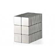 Neodímium hasáb mágnes,  10mm x 10mm x 1mm, N52 Neodímium hasáb mágnes,  10mm x 10mm x 1mm, N52
