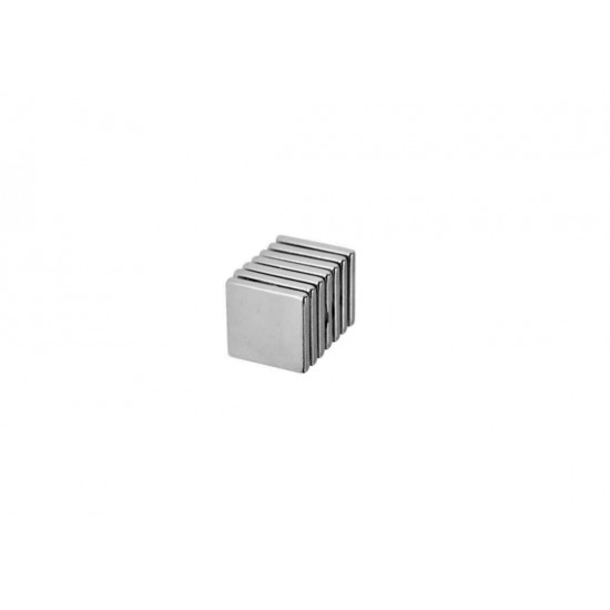 Neodímium hasáb mágnes,  20mm x 20mm x 3mm, N52