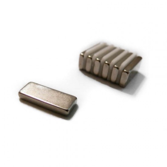 Neodímium hasáb mágnes,  20mm x 8mm x 3mm, N35