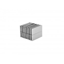 Neodímium hasáb mágnes,  25mm x 10mm x 2mm, N52 Neodímium hasáb mágnes,  25mm x 10mm x 2mm, N52