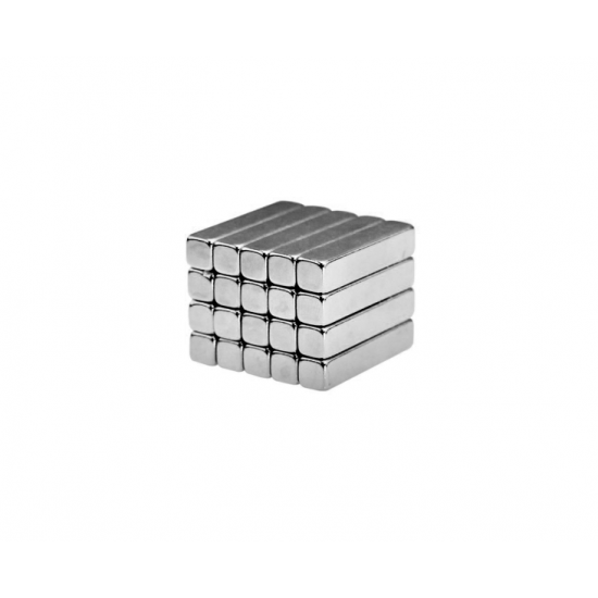 Neodímium hasáb mágnes,  25mm x 5mm x 5mm, N48