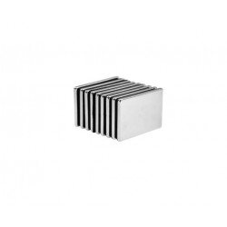 Neodímium hasáb mágnes,  30mm x 20mm x 2mm, N48 Neodímium hasáb mágnes,  30mm x 20mm x 2mm, N48
