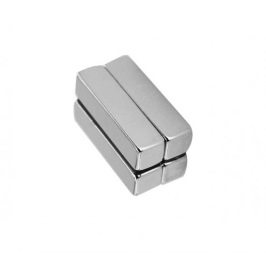 Neodímium hasáb mágnes,  40mm x 10mm x 10mm, N48