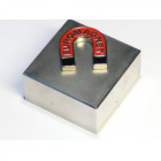 Neodímium hasáb mágnes,  40mm x 40mm x 25mm, N35