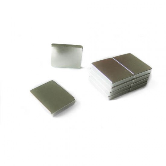 Neodímium hasáb mágnes,  4mm x 25mm x 20mm, N35