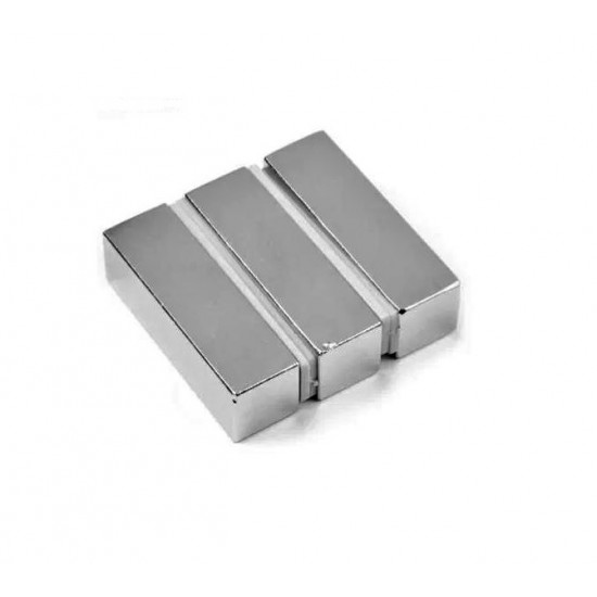 Neodímium hasáb mágnes,  50mm x 10mm x 10mm, N52