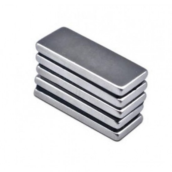 Neodímium hasáb mágnes,  50mm x 20mm x 10mm, N48