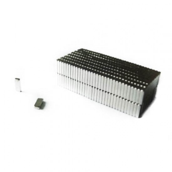 Neodímium hasáb mágnes,  5mm x 2mm x 1mm, N35
