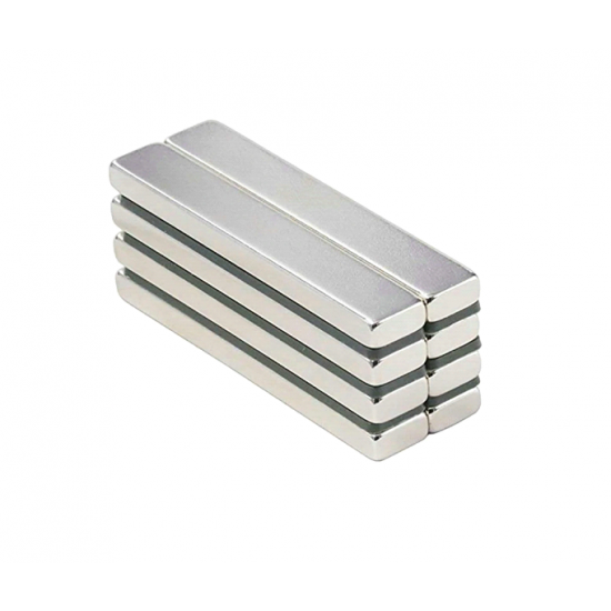 Neodímium hasáb mágnes,  60mm x 10mm x 5mm, N35