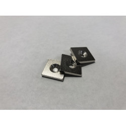 20mm x 20mm x 3mm , süllyesztett acél hasáb ellendarab, felületvédelemmel 20mm x 20mm x 3mm , süllyesztett acél hasáb ellendarab, felületvédelemmel