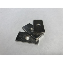 40mm x 20mm x 3mm , süllyesztett acél hasáb ellendarab, felületvédelemmel 40mm x 20mm x 3mm , süllyesztett acél hasáb ellendarab, felületvédelemmel