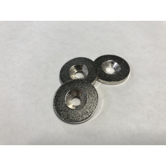 24mm x 6mm x 3mm , süllyesztett acél gyűrű ellendarab, felületvédelemmel