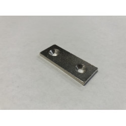 50mm x 20mm x 3mm , süllyesztett acél hasáb ellendarab, felületvédelemmel 50mm x 20mm x 3mm , süllyesztett acél hasáb ellendarab, felületvédelemmel