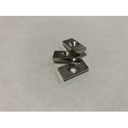 20mm x 10mm x 3mm , süllyesztett acél hasáb ellendarab, felületvédelemmel 20mm x 10mm x 3mm , süllyesztett acél hasáb ellendarab, felületvédelemmel