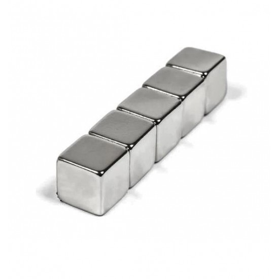 Neodímium kocka mágnes,  12mm x 12mm x 12mm, N48