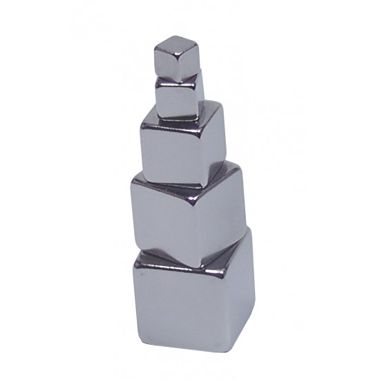 Neodímium kocka mágnes,  15mm x 15mm x 15mm, N35