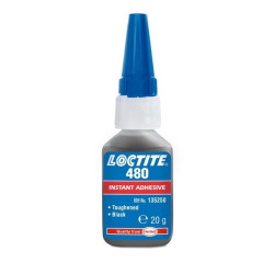 Loctite 480 nagy lefejtési szilárdságú fekete pilanatragasztó, 20g Loctite 480 nagy lefejtési szilárdságú fekete pilanatragasztó, 20g