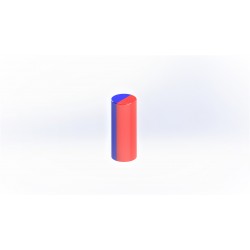 Neodímium rúdmágnes, 5mm x 16mm, N35, diametrikus