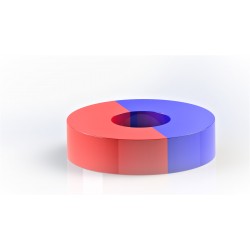 Neodímium gyűrű mágnes,  18mm x 14mm x 8mm, N35, diametrikus