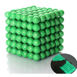 NEOCUBE    Világoszöld, világító - 216 darab 5 mm-s mágnes golyó NEOCUBE    Világoszöld, világító - 216 darab 5 mm-s mágnes golyó