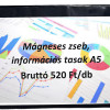 Mágneses információs tasak - zseb