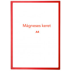 Mágneses prezentációs keret piros, A4 Mágneses prezentációs keret piros, A4
