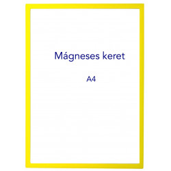 Mágneses prezentációs keret sárga, A4 Mágneses prezentációs keret sárga, A4