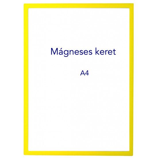 Mágneses prezentációs keret sárga, A4