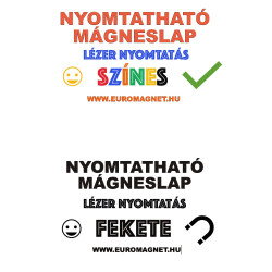 Nyomtatható mágnes fólia, vastagság: 0,26mm, méret: A4 Nyomtatható mágnes fólia, vastagság: 0,26mm, méret: A4