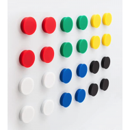 Mágnes színes jelzőkorong, átm. 25 mm-es, ferrit mágnessel piros Mágnes színes jelzőkorong, átm. 25 mm-es, ferrit mágnessel piros